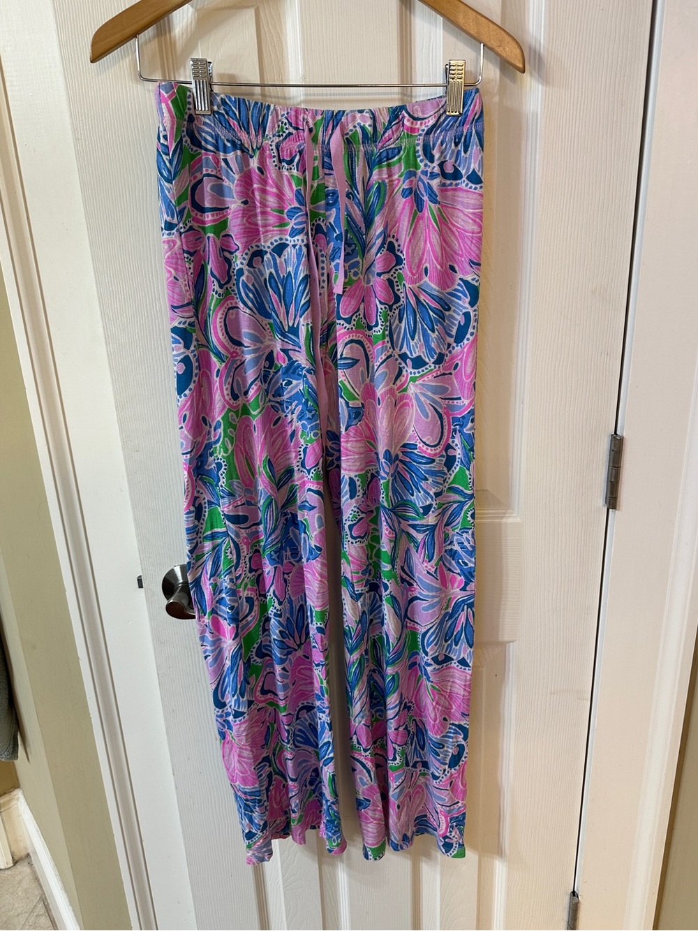 Lilly Pulitzer pajama pants Preppy Shabby Chic Floral Small